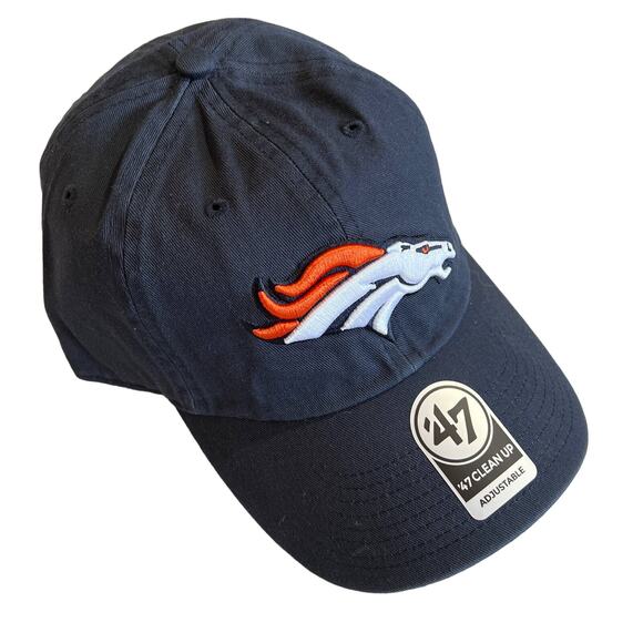 Denver Broncos Hat Adjustable Strapback NFL Cap One Size 47 Clean Up NEW - Picture 1 of 6